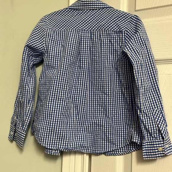 Jacadi boy’s gingham button down shirt 4 - Picture 4 of 4